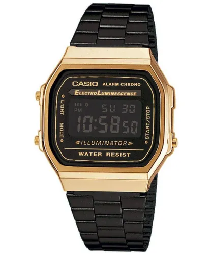 Casio Retro Unisex's Black Watch A168WEGB-1BEF Stainless Steel (archived) - One Size