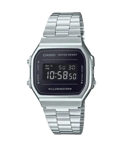 Casio Retro Unisex's Silver Watch A168WEM-1EF Stainless Steel (archived) - One Size