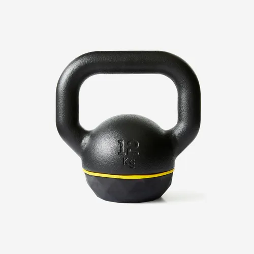 Cast Iron Kettlebell With Rubber Base 12kg