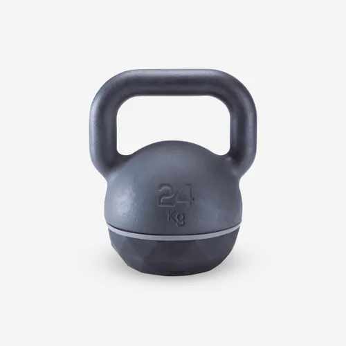 Cast Iron Kettlebell With Rubber Base - 24kg