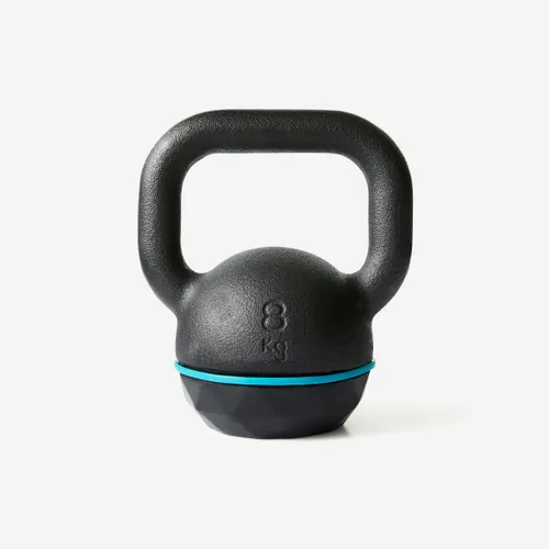 Cast Iron Kettlebell With Rubber Base 8kg