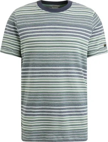 Cast Iron T-shirt Stripes Blue Green