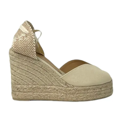 Castañer , Bilina Wedges - Elegant and Modern Sandals ,Beige female, Sizes: