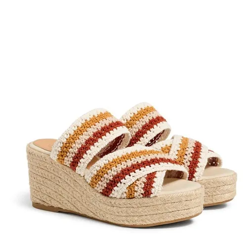 Castaner Elsa Crochet Espadrille Wedge Sandals - Multi