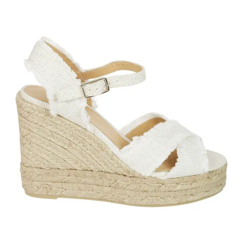 Castañer , Multicolour Laced Women`s Shoes Ss23 ,White female, Sizes: