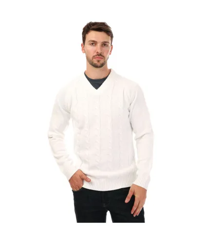 Castore Mens Knitted Sweater in White