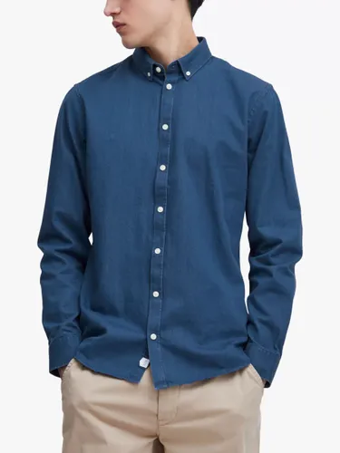 Casual Friday Anton Long Sleeve Denim Shirt, Blue - Blue - Male