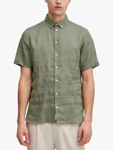 Casual Friday Anton Short Sleeve Linen Shirt - Agave Green - Male