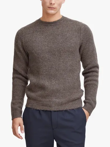 Casual Friday Karl Lambswool Mix Knitted Jumper, Brown - Brown - Male