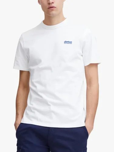 Casual Friday Thor Short Sleeve Sea Print T-Shirt, White - White - Male