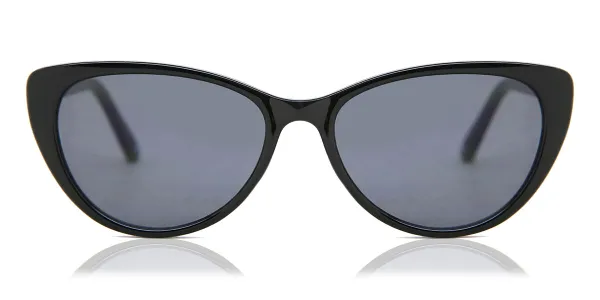Cat Eye Full Rim Plastic Women's Prescription Sunglasses Black Size 52 - SmartBuy Collection