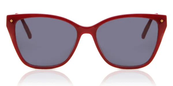 Cat Eye Full Rim Plastic Women's Prescription Sunglasses Red Size 54 - SmartBuy Collection