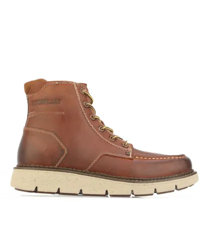 Caterpillar Mens Covert High Boot in Brown Leather (archived)