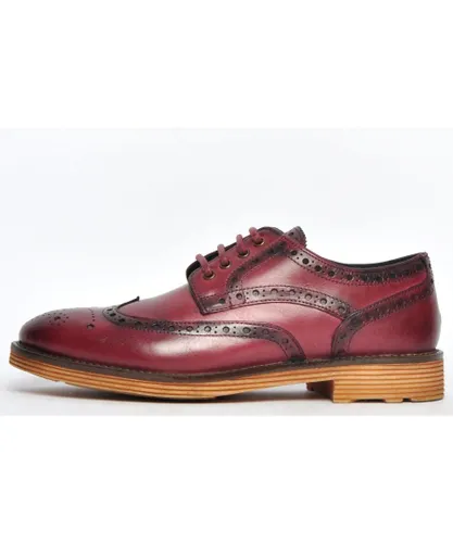 Catesby Mens Catebsy England Colchester Brogue Leather - Burgundy