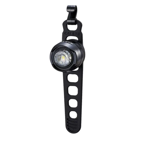 Cateye Orb Rechargeable Front Bicycle Light - Polished Black