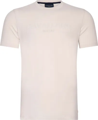 Cavallaro Beciano T-Shirt Logo Ecru Beige Off-White