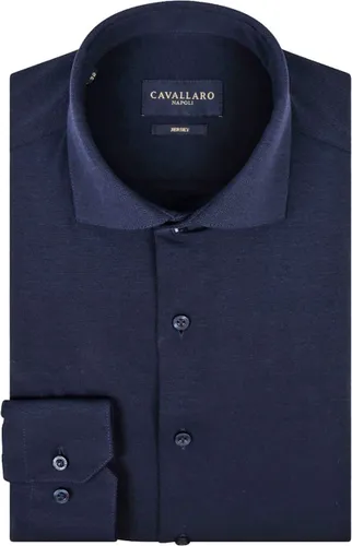 Cavallaro Piqué Shirt Navy Blue Dark Blue