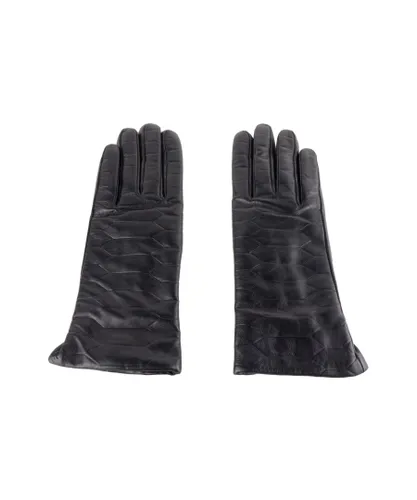 Cavalli Class Womens Lambskin Leather Glove - Black