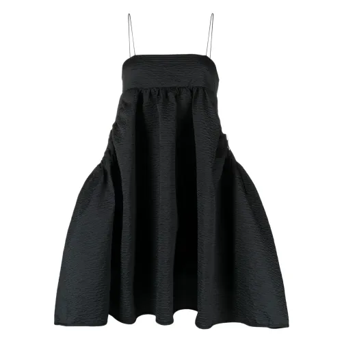 Cecilie Bahnsen , Matelassé A-Line Dress ,Black female, Sizes: