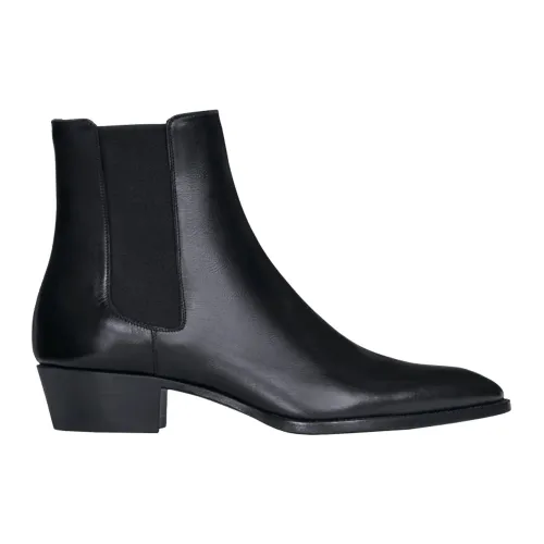 Celine , Black Chelsea Boots ,Black male, Sizes: