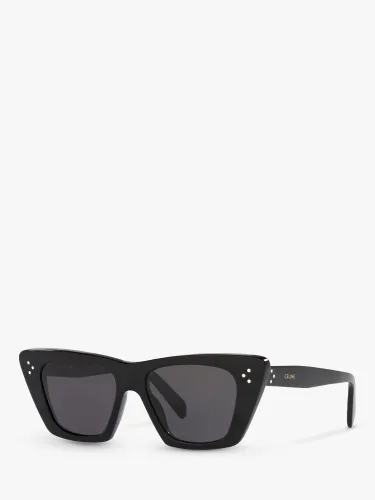 Celine CL40187I Women's Cat's Eye Sunglasses - Black/Grey - Female