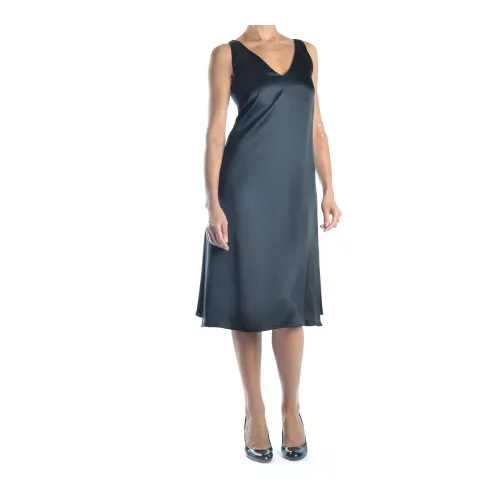 Celine , Navy A-line Midi Dress ,Gray female, Sizes: