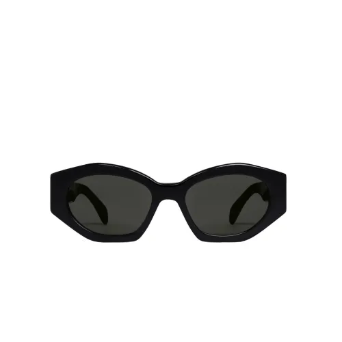 Celine , Polygonal Acetate Sunglasses, Black/Grey ,Black female, Sizes: