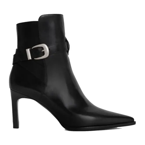 Celine , Sophisticated Leather Boots ,Black female, Sizes: