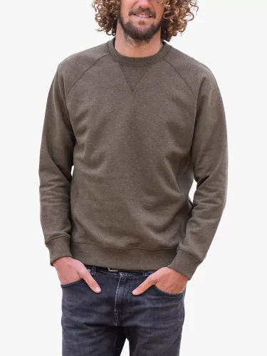 Celtic & Co. Crew Neck Organic Cotton Sweatshirt - Brown Marl - Male