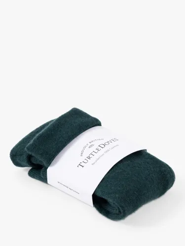 Celtic & Co. x Turtle Doves Recycled Cashmere Fingerless Gloves - Woodland Green - Female