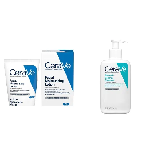 CeraVe PM Daily Facial Moisturiser Lotion for Normal to Dry