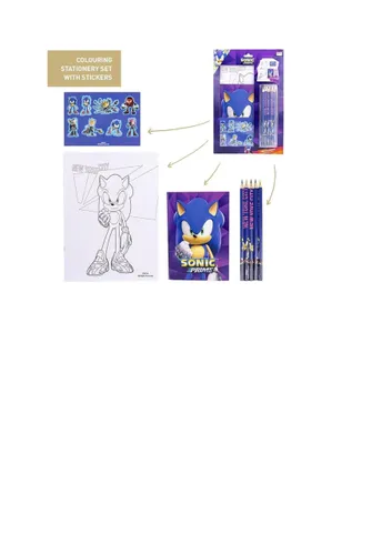 CERDÁ LIFE'S LITTLE MOMENTS Unisex Kid's Sonic Colouring