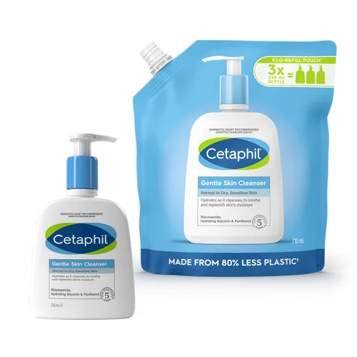 Cetaphil Gentle Skin Cleanser 236ml + Eco-Refill Pouch