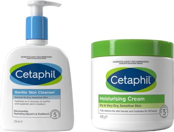 Cetaphil Hydrating Gentle Skin Cleanser 236ml + Body