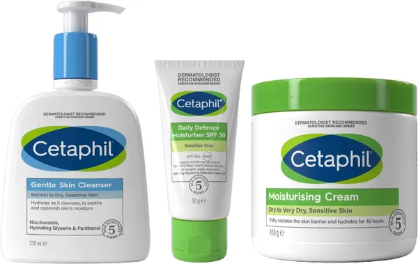 Cetaphil Sensitive Skin Face & Body Skincare Set