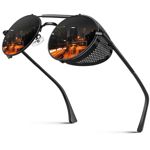 CGID Polarised Sunglasses for Women Men Steampunk Retro