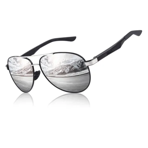 CGID Sunglasses Mens Polarised Premium Al-Mg Alloy Pilot