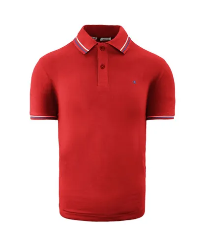 Champion Heritage Fit Mens Red Polo Shirt Cotton