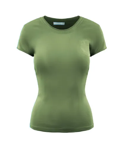 Champion Heritage Fit Womens Green T-Shirt Cotton