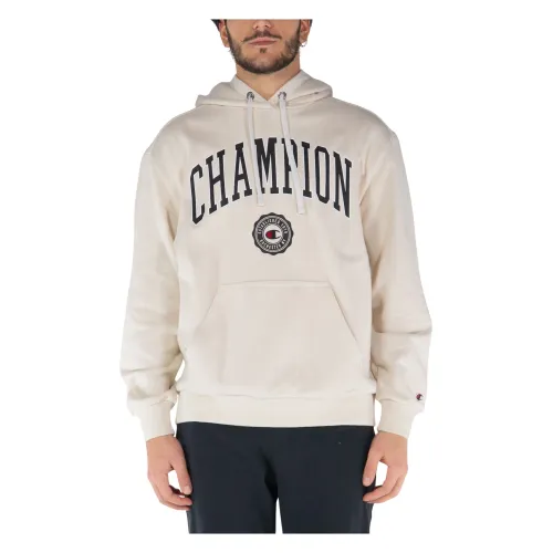 Champion , Hoodie Sweatshirt ,Beige male, Sizes: