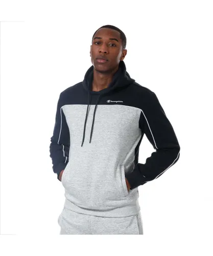 Champion Mens Hoody in Navy Cotton