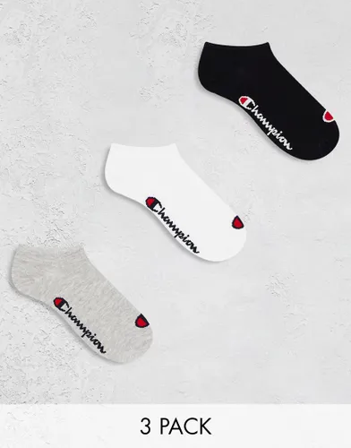 Champion trainer socks in multi 3 pack-White