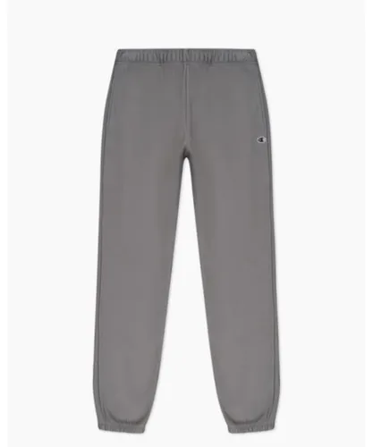Champion Womens Elastic Cuff Pants in Grey Cotton