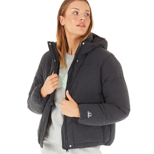 Champion Womens Rochester Hooded Padded Jacket Black
