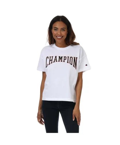 Champion Womenss Rochester T-Shirt in White Cotton