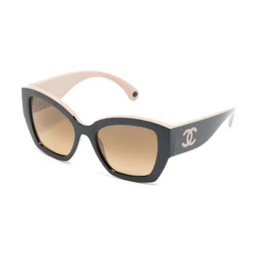 Chanel , Ch6058 C534M2 Sunglasses ,Black female, Sizes: