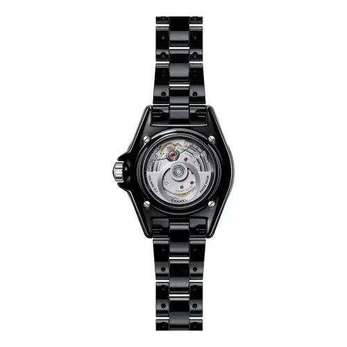 Chanel , Elegant Black Ceramic Automatic Watch ,Black female, Sizes: ONE SIZE