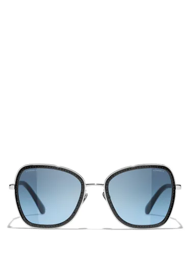 CHANEL Irregular Sunglasses CH4277B Silver/Blue Gradient - Silver/Blue Gradient - Male