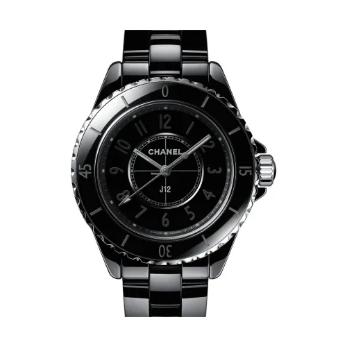 Chanel , J12 Phantom Quartz 33mm Black Ceramic Watch ,Black female, Sizes: ONE SIZE
