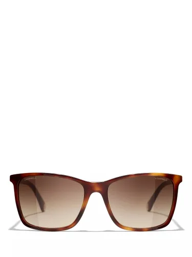 CHANEL Rectangular Sunglasses CH5447 Havana/Brown Gradient - Havana/Brown Gradient - Male